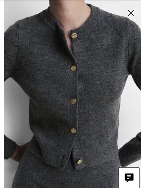 Mango Eliote crop cardigan